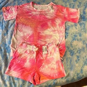 Matching tie dye summer wear set